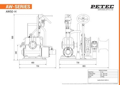 AW-Series Anchor Winches