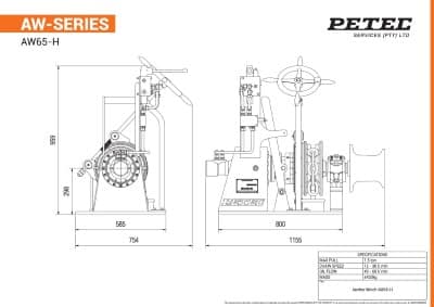 AW-Series Anchor Winches