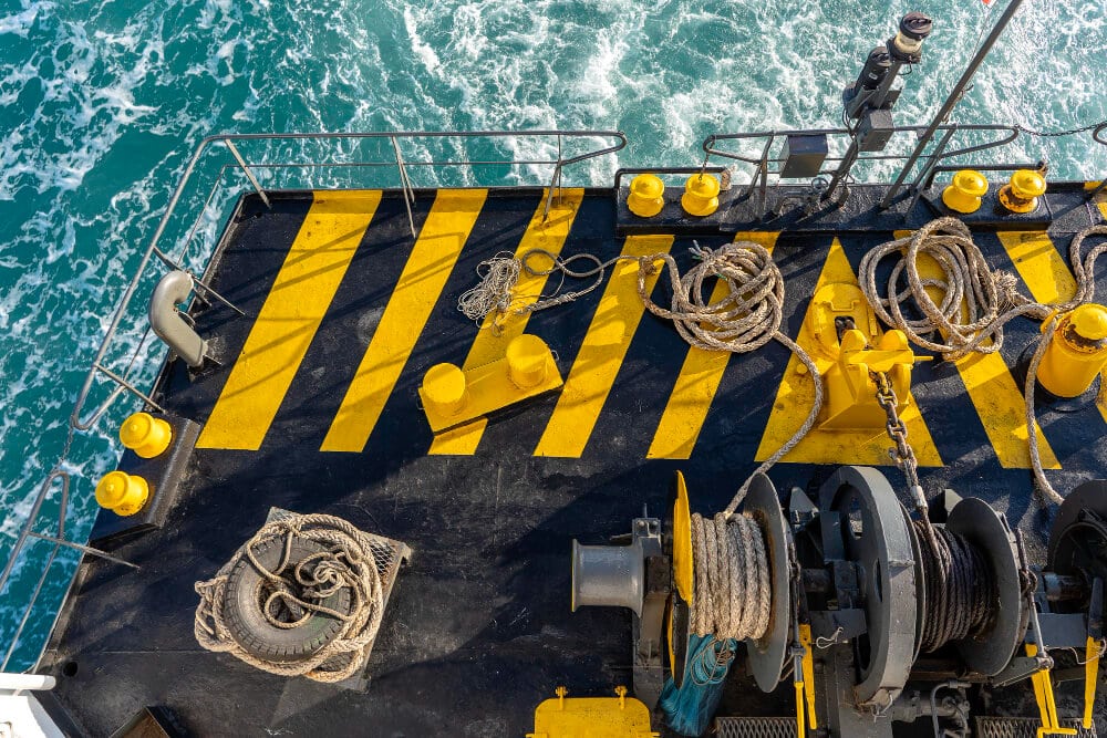 PETEC-aft deck of the ship